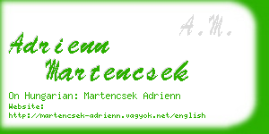 adrienn martencsek business card